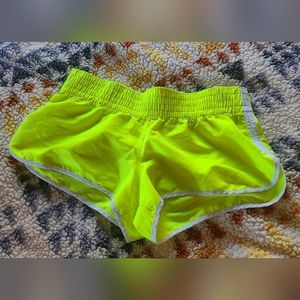 Neon running shorts